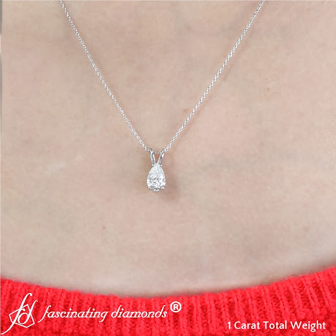 Deals 1CT Moissanite Diamond Necklace